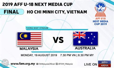 Live streaming videos can be watched on rtm's official video portal my klik. Live Streaming Malaysia vs Australia 19.8.2019 AFF B-18 ...