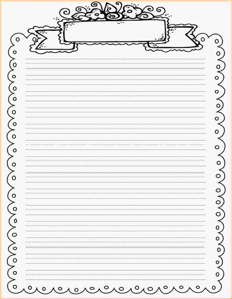 Printable Lined Paper With Border Uploaded By Nasha Razita Final
