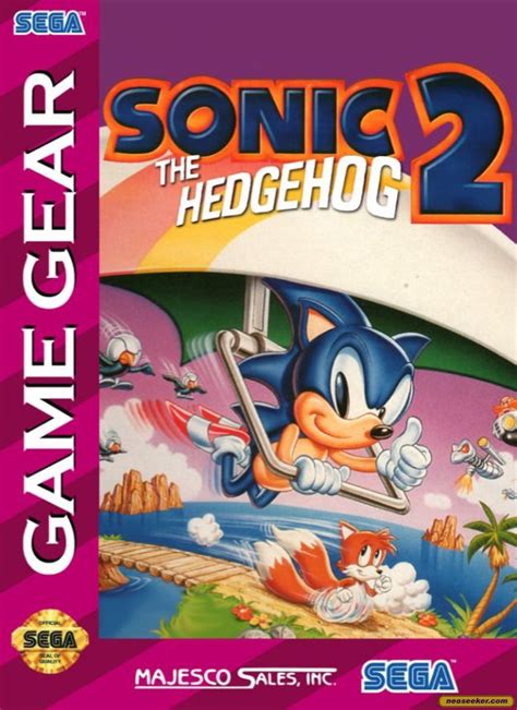 Sonic The Hedgehog 2 Gamegear Front Cover
