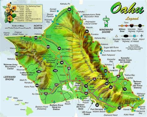 Oahumap Oahu Hawaii Map Oahu Map Map Of Hawaii