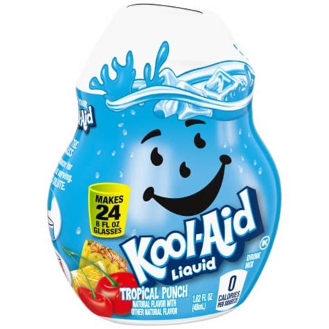 Kool Aid Liquid Tropical Punch Naturally Flavored Soft Drink Mix 162