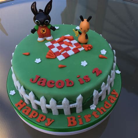 Bing Cake Bing Bunny Cake Second Birthday Cakes Peppa Pig Cake