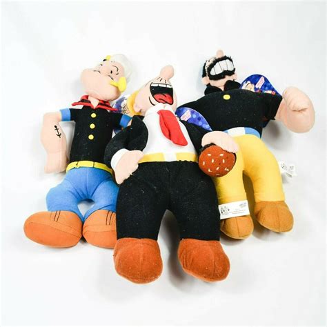 Popeye Brutus Wimpy Plush Dolls Approx 15 3824327528