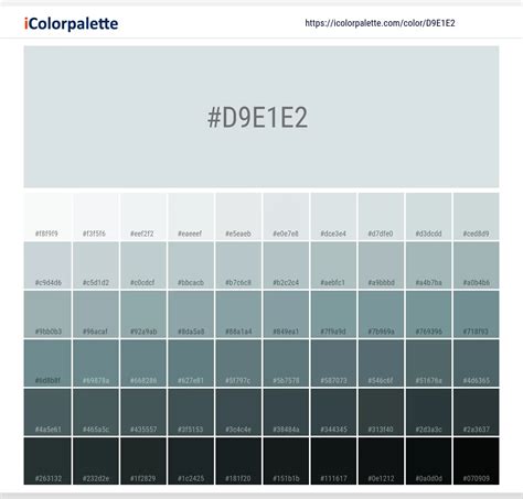 Pantone 7541 C Color Hex Color Code D9e1e2 Information Hsl Rgb