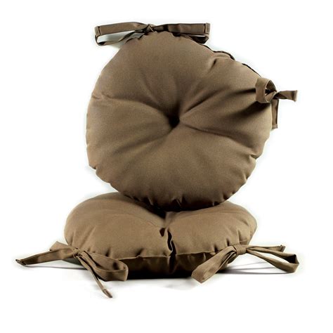 With a little imagination, your dining room could just as well be a warm. Brown 17-inch Round Indoor-Outdoor Bistro Chair Cushion (Set of 2) - 14292457 - Overstock.com ...