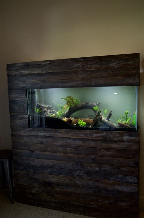 Fs 55 Gallon Tank With All Equipment And Rustic Handmade Wooden Stand