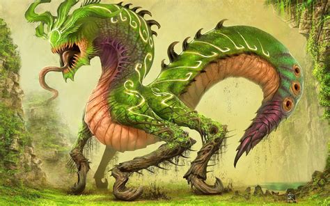 Green Dragon 2 Wallpaper Fantasy Wallpapers 16474