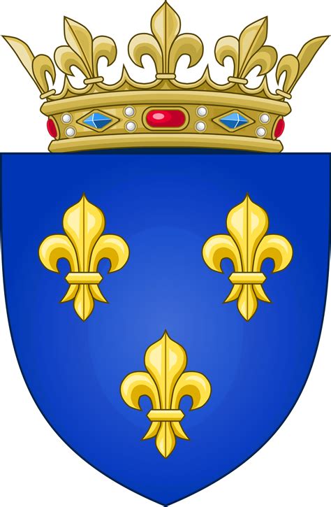 France Brasão De Armas Casa De Bourbon Escudos Medievais