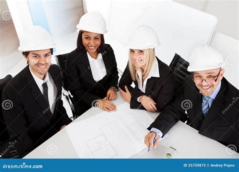 Group Of Architects At The Meeting Stock Image Image Of Adult