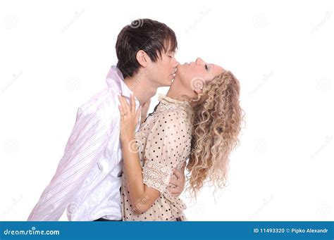 Baiser Normal De Couples Photo Stock Image Du Femelle 11493320