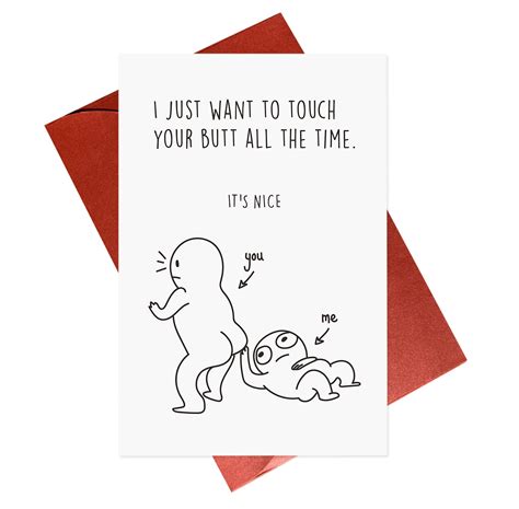 Buy Cute Anniversary Cardromantic Cardfunny Touch My Butt Love Cards