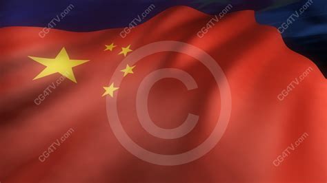 Chinese Flag Animated Background