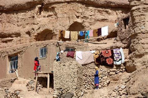 Afghanistan Cave Dwellers In Bamiyan Province