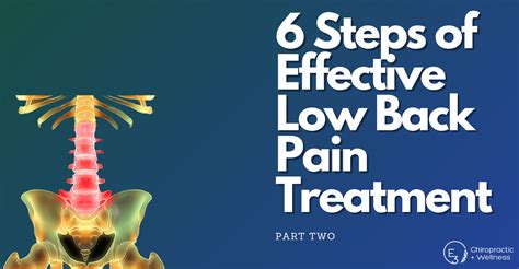 6 Steps Of Low Back Pain Treatment E3 Chiropractic Wellness