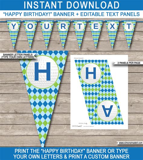 Free Printable Party Banner Templates
