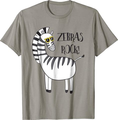 Zebras Rock Cute Funny Zebra T Shirt Clothing