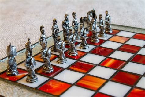 Chess Set Stained Glass Chess Board Luxury Chess Set Etsy