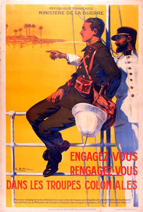 Georges Dutriac Original 1930s French War Propaganda Poster Join Or