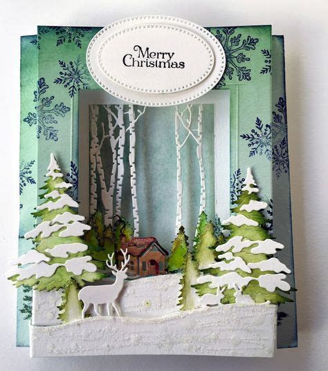 Anita Kejriwal A Christmas Scene In Pop Up Diorama Card Homemade