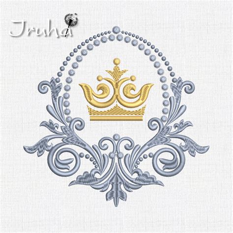 Frame Crown Machine Embroidery Designs Descarga Instantánea En Etsy