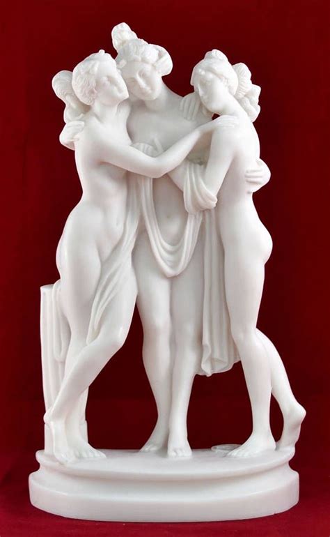 Three Graces Nude Naked Statue Sculpture Figurine Greek Goddess 10