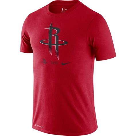 Nike Nba Houston Rockets Dri Fit T Shirt Red Fan Wear From Usa Sports Uk