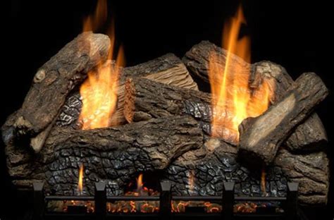 Berkley Oak Refractory Vent Free Gas Fireplace Log Set Monessen