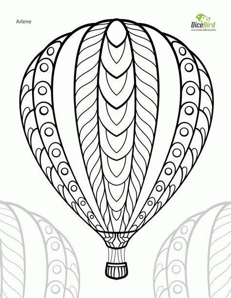 All the best hot air balloon drawing template 36+ collected on this page. Hot Air Balloon Coloring Pages Free Printable - Coloring Home