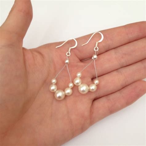Beaded Teardrop Earrings · How To Make A Pair Of Pearl Earrings