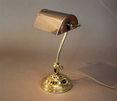 Antiques Atlas Classic Bankers Desk Lamp Polished Brass And Steel