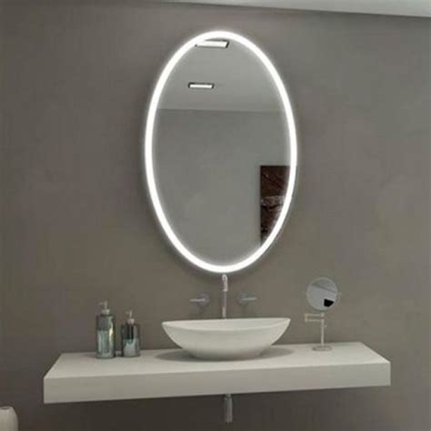 Galaxy Oval Illuminated Led Bathroom Mirror From Paris Mirrors Dimmable