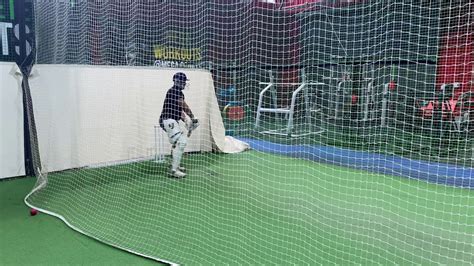 Cricket Nets With Bowling Machine Power Hitting YouTube