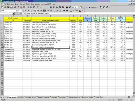 Material Takeoff Spreadsheet Intended For Quantity Takeoff Excel Spreadsheet And Take Off Sheet