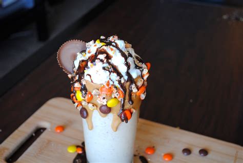 And done in 5 minutes. Reese's Peanut Butter Cup Banana Milkshake