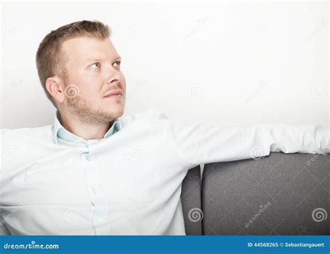 Attractive Young Man With A Wistful Expression Stock Image Image Of