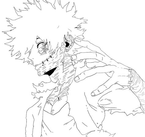 Dabi From My Hero Academia Coloring Page Free Printable Coloring