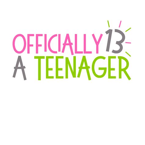 Officially A Teenager Svg Cutting For Business