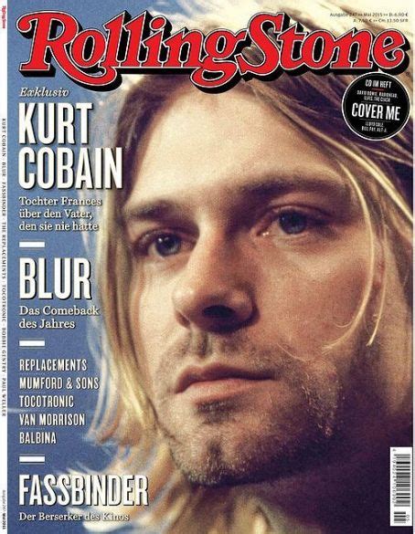 Kurt Cobain Rolling Stone Magazine May 2015 Cover Photo Germany