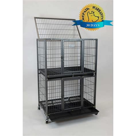 Homey Pet New 31 Pet Cage And Durable Plastic Black Tray For 31 Two