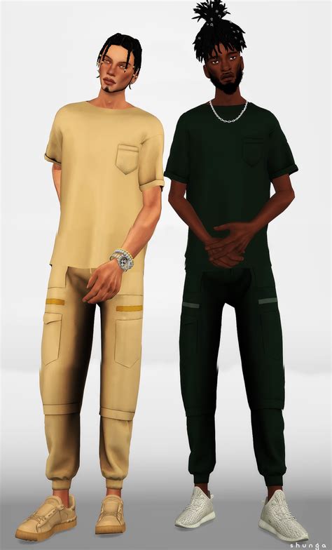 Ader Error Track Pants Off White Ls Top Sims Sims 4 Contenu