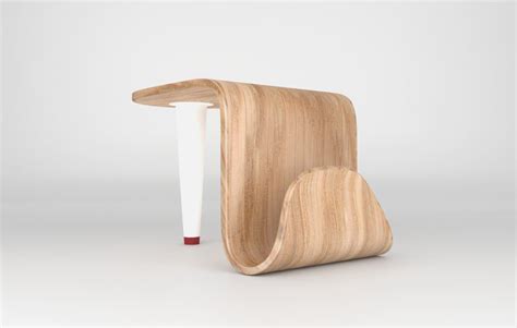 Unique Side Table With Tongue Like Leg Tongue Side Table