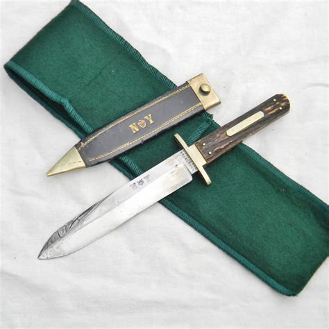 Alexander Sheffield Civil War Bowie Knife Original Sheath