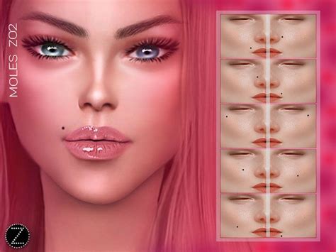 Zenxs Moles Z02 Sims 4 Body Mods Sims 4 Skin