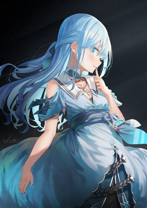 Pin Su Light Blue Hair ~ Anime Girl