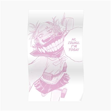 Toga Himiko Pink Edit Poster For Sale By Misamassacre Redbubble