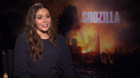 Elizabeth Olsen Godzilla Interview Hd Youtube