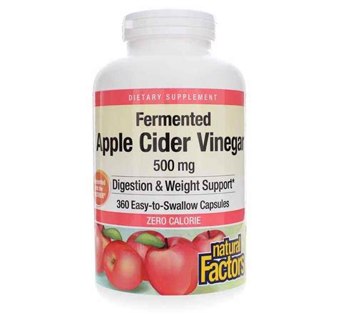 Apple Cider Vinegar 500 Mg Natural Factors