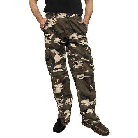 Mens Military Style Camoflage Cargo Pants 27c3 32x32de