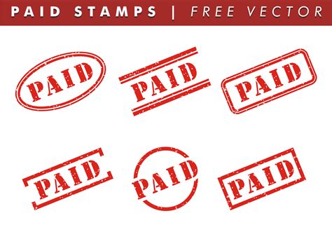 Paid Stamp Vector Art Icons And Graphics For Free Download