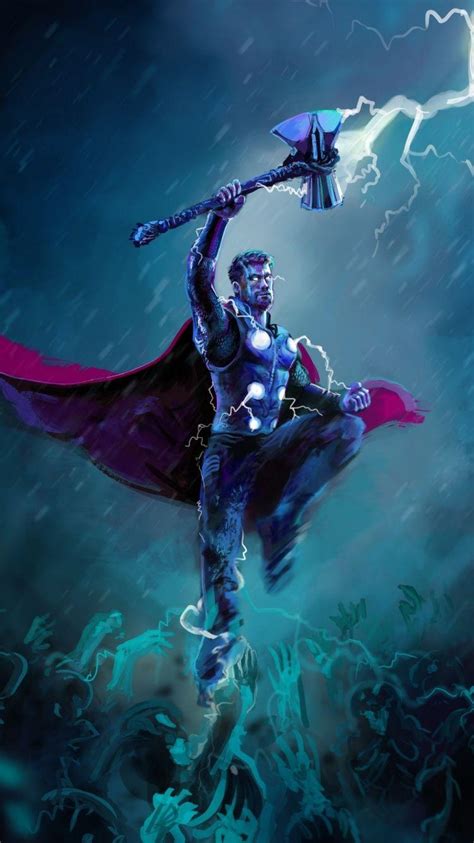 On a computer it is usually. Thor Lightning Mobile Wallpapers - Wallpaper Cave
